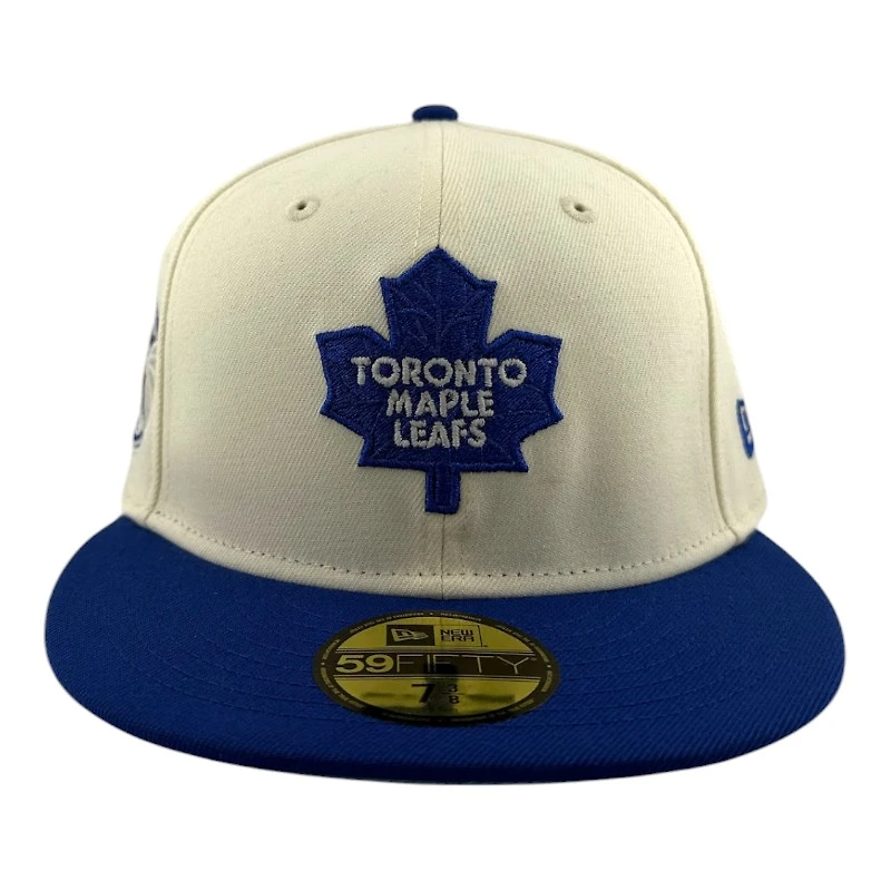 Toronto Maple Leafs Chrome and Royal Blue Icy UV NHL New Era 59FIFTY Fitted Hat