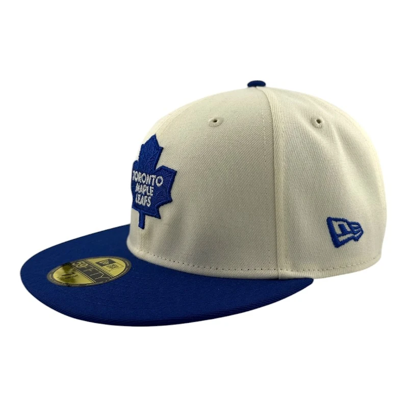 Toronto Maple Leafs Chrome and Royal Blue Icy UV NHL New Era 59FIFTY Fitted Hat