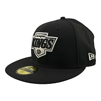 Los Angeles Kings Black 2002 NHL All Star Game Patch Icy Blue UV New Era 59FIFTY Fitted Hat