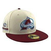Colorado Avalanche Chrome and Maroon 2001 NHL All Star Game Patch Icy Blue UV New Era 59FIFTY Fitted Hat