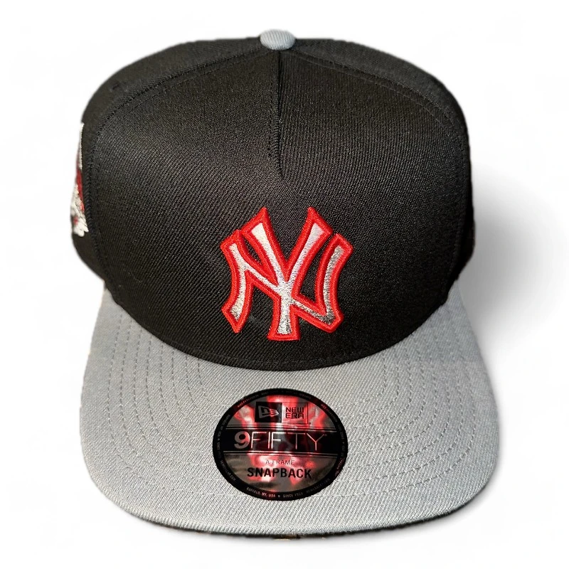 New York Yankees 1999 WS Patch Gray UV New Era A-Frame Snapback Hat