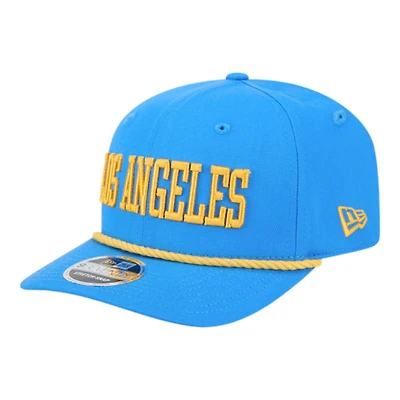Los Angeles Chargers Blue with Yellow Rope New Era 9SEVENTY Stretch Snap Hat