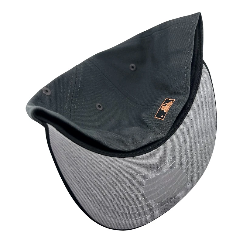 Texas Rangers Graphite and Black Final Season Patch Gray UV New Era 59FIFTY Fitted Hat