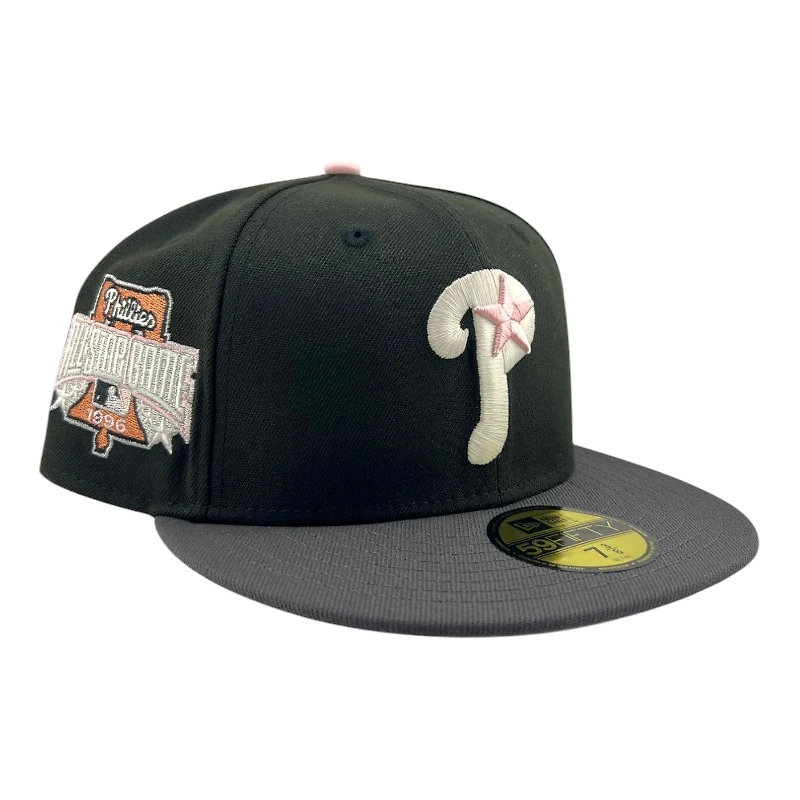 Philadelphia Phillies Black and Graphite 1996 ASG Patch Gray UV New Era 59FIFTY Fitted Hat