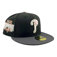 Philadelphia Phillies Black and Graphite 1996 ASG Patch Gray UV New Era 59FIFTY Fitted Hat