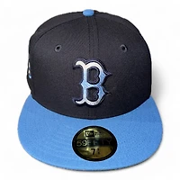 Boston Red Sox Navy and Air Force Blue 1915 WS Patch Gray UV New Era 59FIFTY Fitted Hat