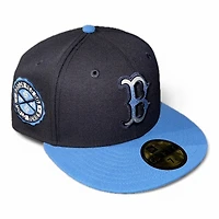 Boston Red Sox Navy and Air Force Blue 1915 WS Patch Gray UV New Era 59FIFTY Fitted Hat