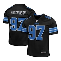 Youth Detroit Lions Aidan Hutchinson Alternate Black Nike Game Jersey