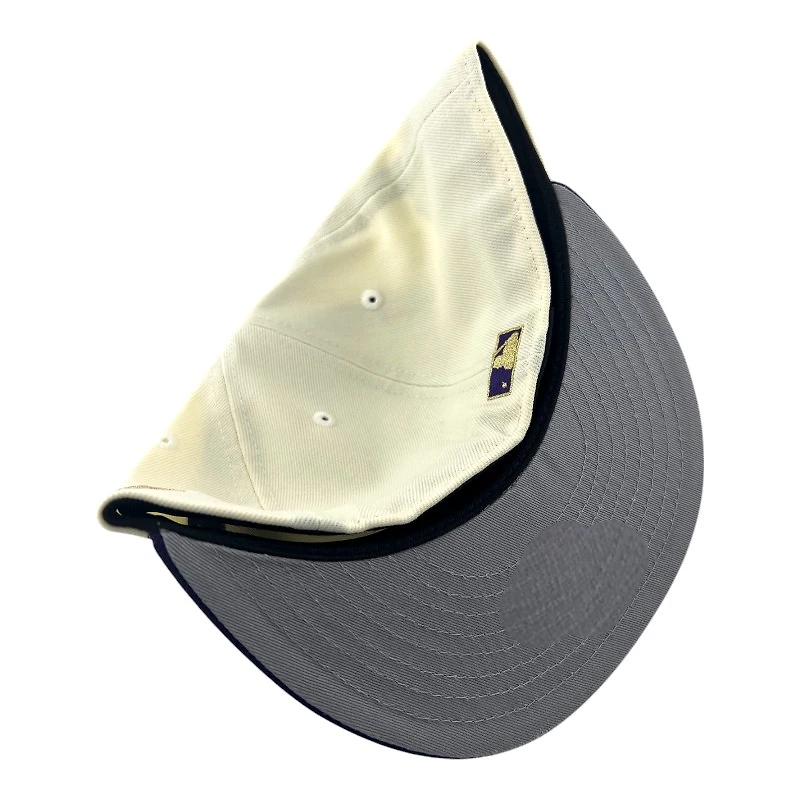 Los Angeles Dodgers Chrome and Purple "LA Hoops Collection" 40th Anniversary Patch Gray UV New Era 59FIFTY Fitted Hat