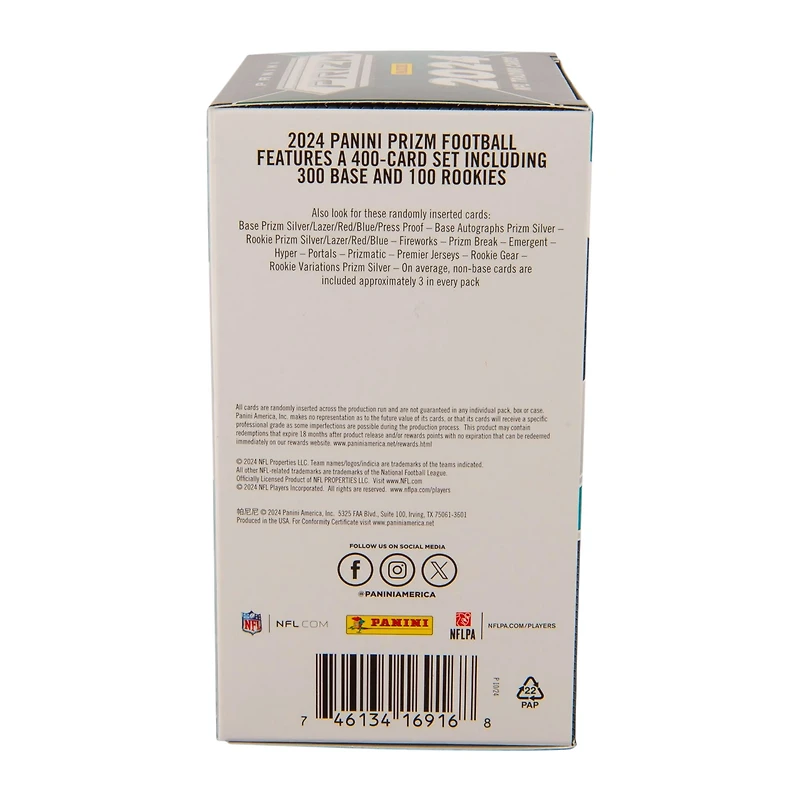 2024 Panini Prizm Football NFL Trading Cards Blaster Box