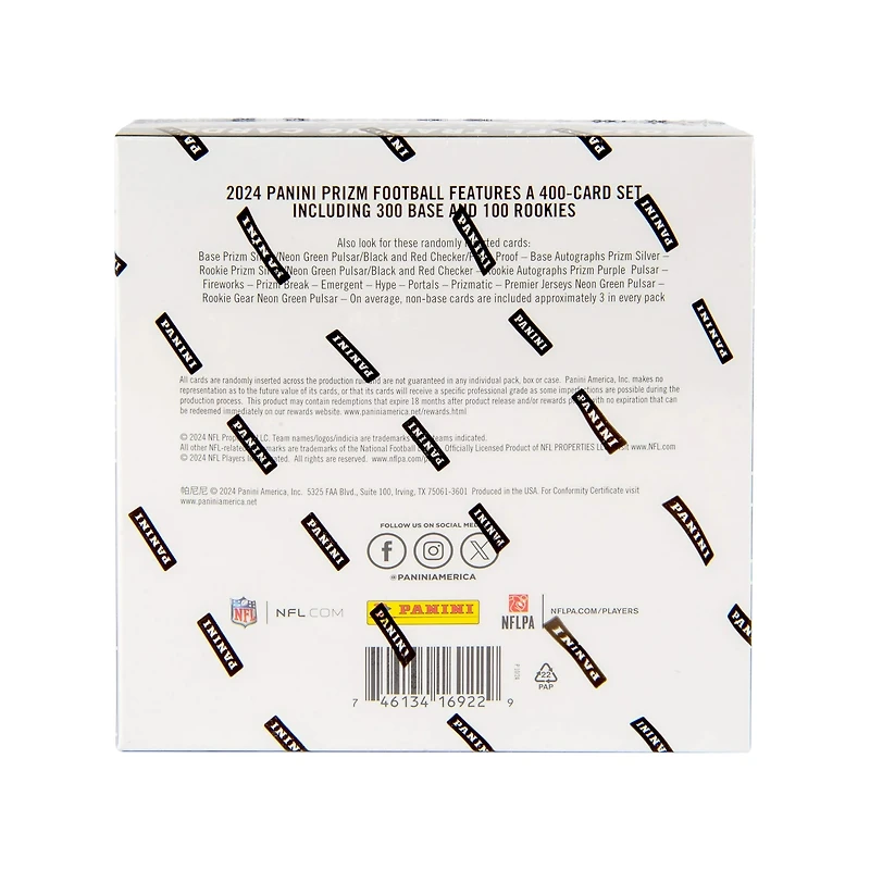 2024 Panini Prizm Football NFL Trading Cards Mega Box