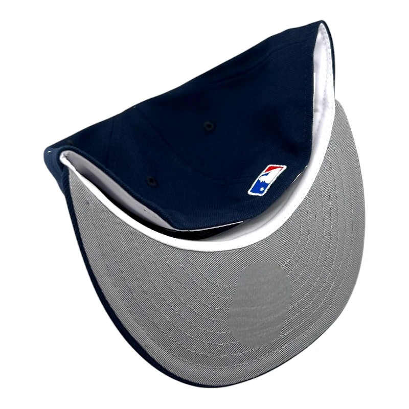 Los Angeles Dodgers Seashore Blue 2024 World Series Champions Patch Grey UV New Era 59FIFTY Fitted Hat