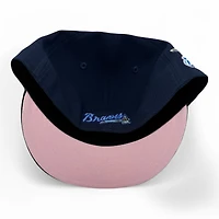 Atlanta Braves Navy and Black Star Galaxy Cappy 2000 ASG Patch Pink UV New Era 59FIFTY Fitted Hat
