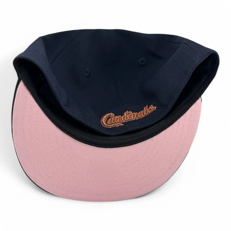 St. Louis Cardinals Navy and Black Star Galaxy Cappy 2006 WS Champs Patch Pink UV New Era 59FIFTY Fitted Hat
