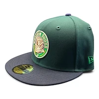 Anaheim Ducks Green Two Tone Cappy 30th Anni Patch Gray UV New Era 59FIFTY Fitted Hat