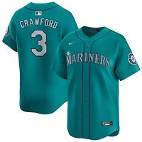 Seattle Mariners JP Crawford Teal Nike Limited Player Jersey