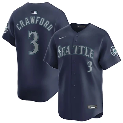 Seattle Mariners JP Crawford Navy Nike Limited Player Jersey