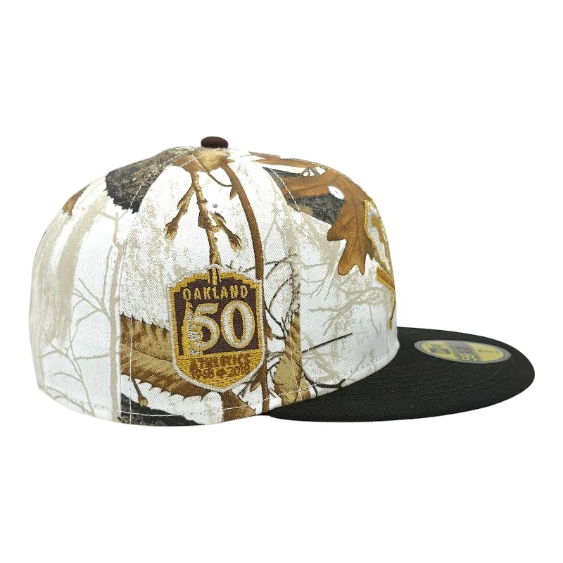 OAKLAND ATHLETICS SNOWSTORM STOMPER RAHNNI FITTEDS 50TH ANNIVERSARY FITTED HAT