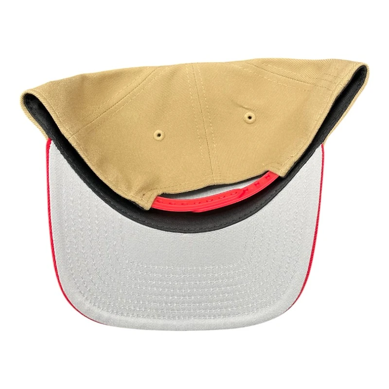 Mexico Khaki Brown and Red with Mexico Flag Patch New Era 9FIFTY A-Frame Snapback Hat