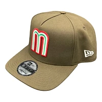 Mexico Walnut Brown with Mexico Flag Patch New Era 9FIFTY A-Frame Snapback Hat
