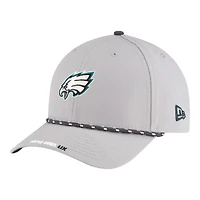 Philadelphia Eagles Gray Super Bowl LIX Opening Night New Era 9FORTY Adjustable Hat