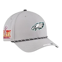 Philadelphia Eagles Gray Super Bowl LIX Opening Night New Era 9FORTY Adjustable Hat