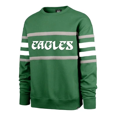 Philadelphia Eagles Kelly Green Retro 47 Brand Long Sleeve Fashion Sweatshirt