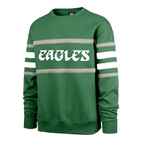 Philadelphia Eagles Kelly Green Retro 47 Brand Long Sleeve Fashion Sweatshirt