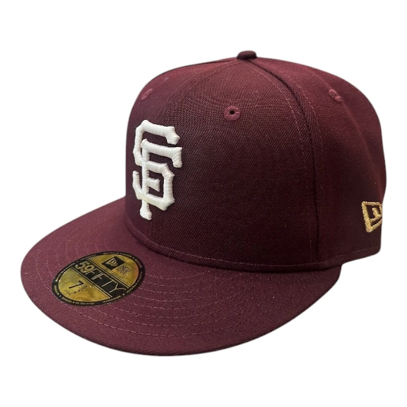 San Francisco Giants Maroon 2007 ASG Patch Pink UV New Era 59FIFTY Fitted Hat