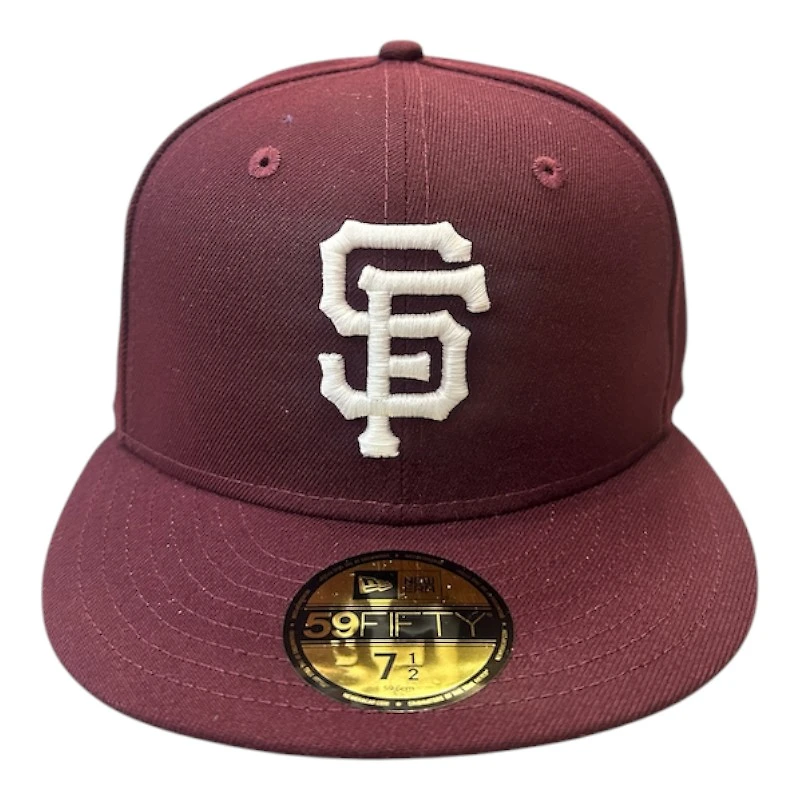 San Francisco Giants Maroon 2007 ASG Patch Pink UV New Era 59FIFTY Fitted Hat