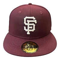San Francisco Giants Maroon 2007 ASG Patch Pink UV New Era 59FIFTY Fitted Hat