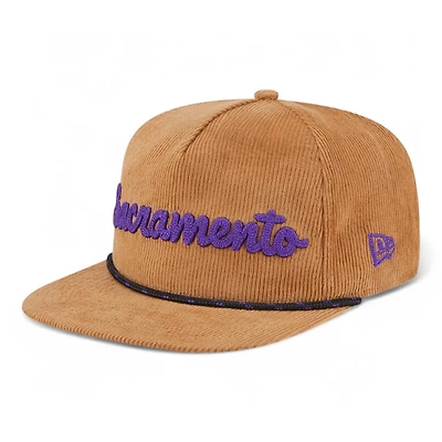 Sacramento Kings Victory Grove Corduroy Golfer Hat New Era Snapback Hat