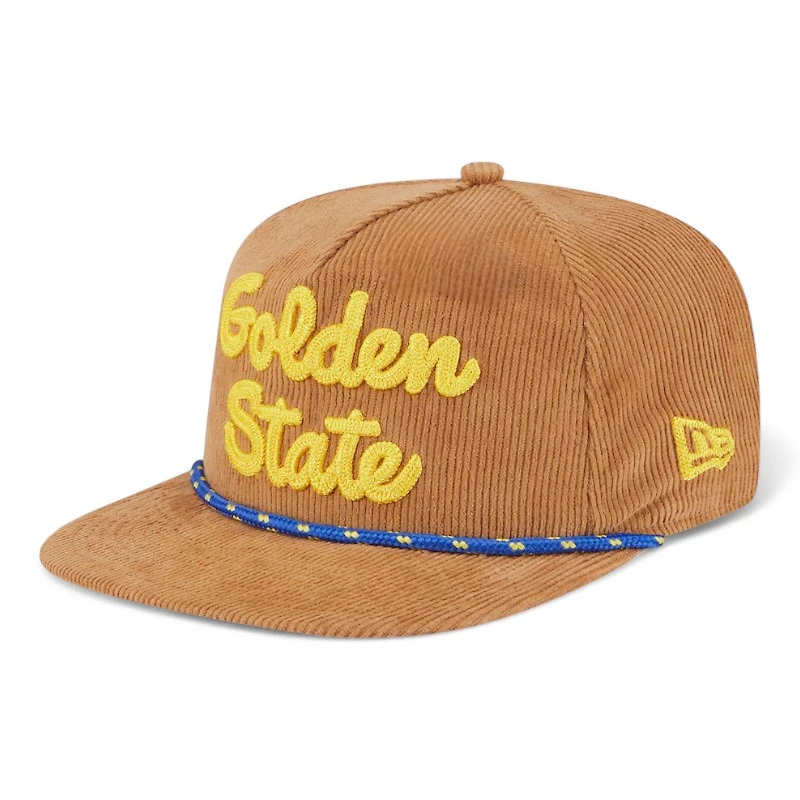 Golden State Warriors Victory Grove Corduroy Golfer Hat New Era Snapback Hat