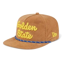 Golden State Warriors Victory Grove Corduroy Golfer Hat New Era Snapback Hat
