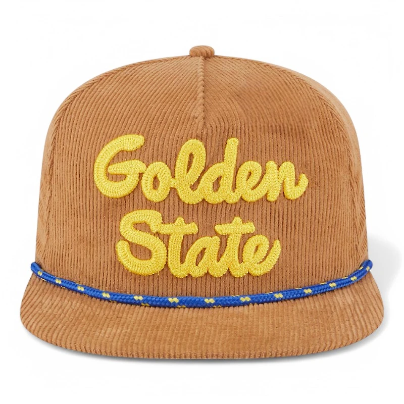 Golden State Warriors Victory Grove Corduroy Golfer Hat New Era Snapback Hat