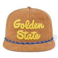 Golden State Warriors Victory Grove Corduroy Golfer Hat New Era Snapback Hat