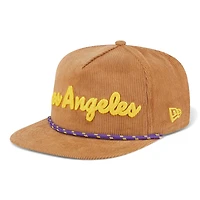 Los Angeles Lakers Victory Grove Corduroy Golfer Hat New Era Snapback Hat