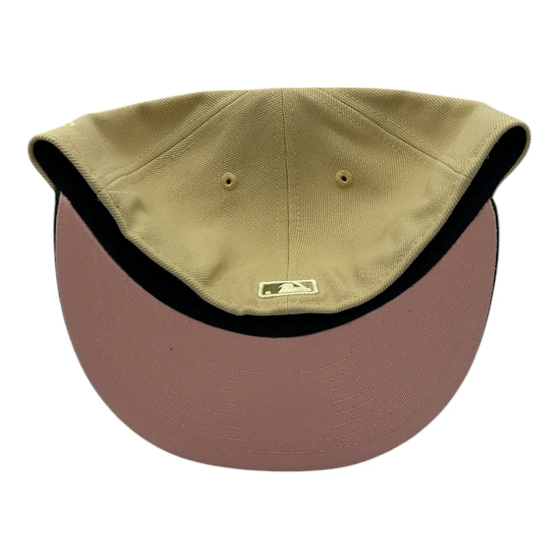 Seattle Mariners Tan and Green Compass Logo Pink UV New Era 59FIFTY Fitted Hat