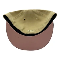 Seattle Mariners Tan and Green Compass Logo Pink UV New Era 59FIFTY Fitted Hat