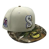 Seattle Mariners Chrome and Realtree 35th Anni Patch Gray UV New Era 59FIFTY Fitted Hat