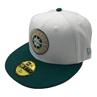 Seattle Mariners Stone and Green 2023 ASG Patch Brown UV New Era 59FIFTY Fitted Hat
