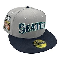 Seattle Mariners Gray and Navy 2007 ASG Patch UV New Era 59FIFTY Fitted Hat
