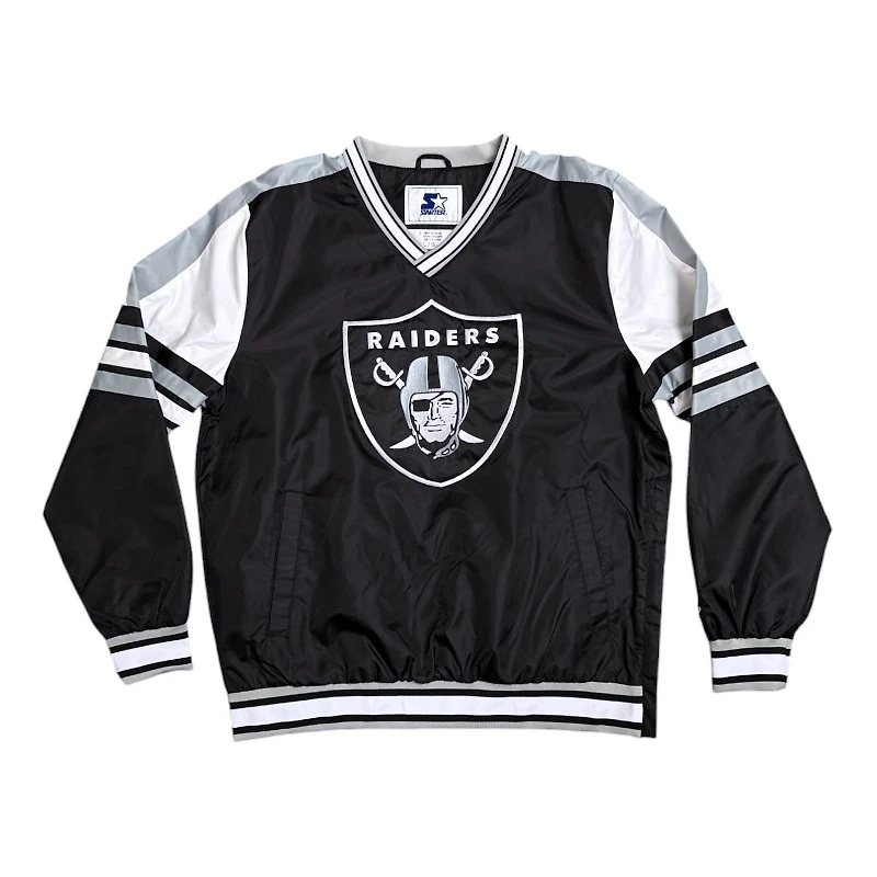 Las Vegas Raiders Black Starter Enforcer Pullover Jacket