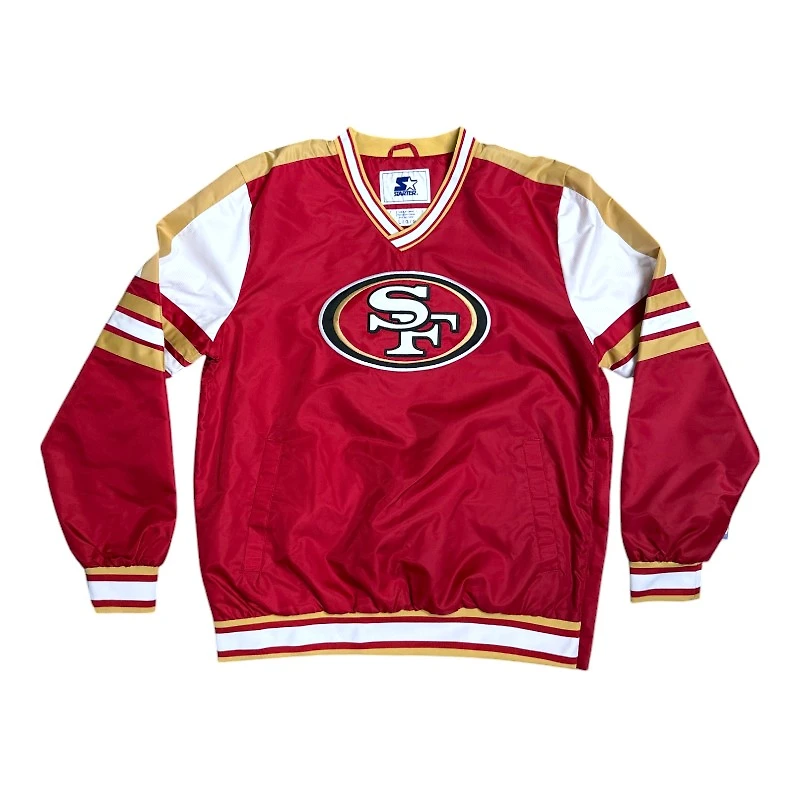 San Francisco 49ers Red Starter Enforcer Pullover Jacket