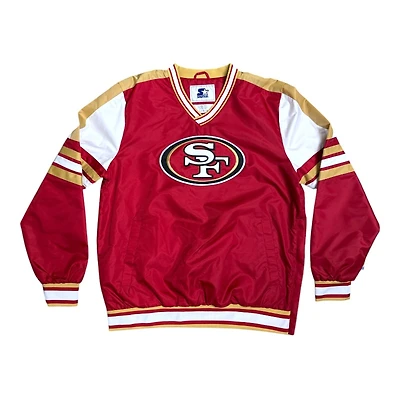 San Francisco 49ers Red Starter Enforcer Pullover Jacket