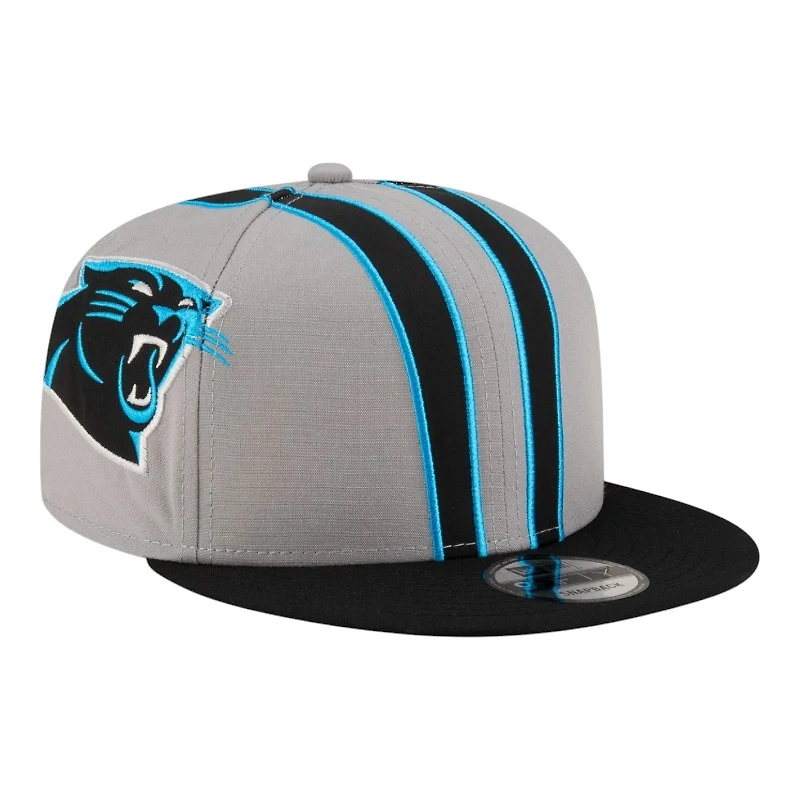 Carolina Panthers Gray NFL Helmet Pack New Era 9FIFTY Snapback Hat