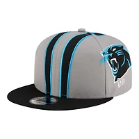 Carolina Panthers Gray NFL Helmet Pack New Era 9FIFTY Snapback Hat