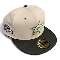 Dallas Stars Stone and Black 2007 ASG Patch Gray UV New Era 59FIFTY Fitted Hat