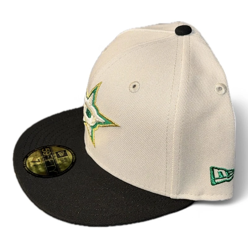 Dallas Stars Stone and Black 2007 ASG Patch Gray UV New Era 59FIFTY Fitted Hat