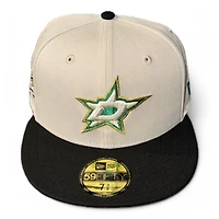 Dallas Stars Stone and Black 2007 ASG Patch Gray UV New Era 59FIFTY Fitted Hat